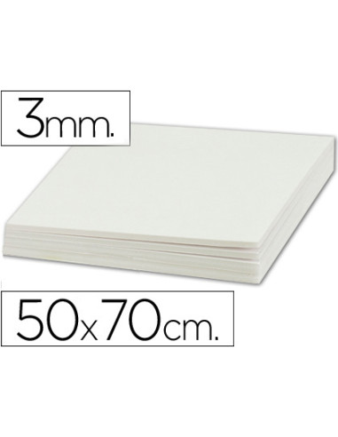 Carton pluma liderpapel blanco doble cara 50x70cm espesor 3mm