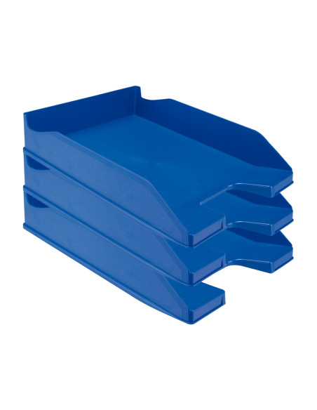 Bandeja sobremesa plastico q-connect azul opaco 240x70x340 mm