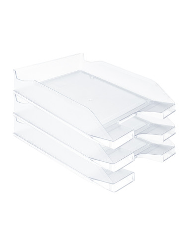 Bandeja sobremesa plastico q-connect transparente 240x70x340 mm