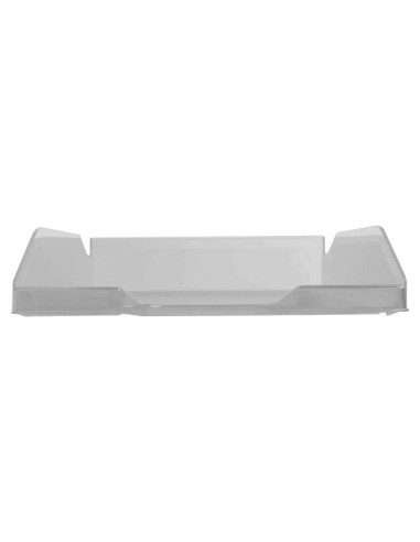 Bandeja sobremesa plastico q-connect gris oscuro transparente 240x70x340 mm