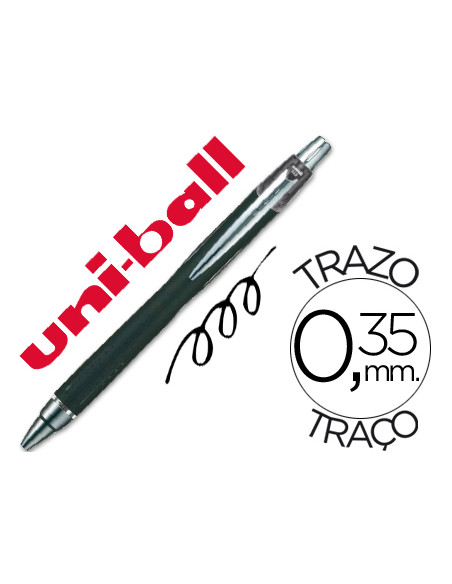 UNIBALL ROLLERBALL JETSTREAM SXN-210 RETRÁCTIL 1.0MM NEGRO CAJA 12 UD