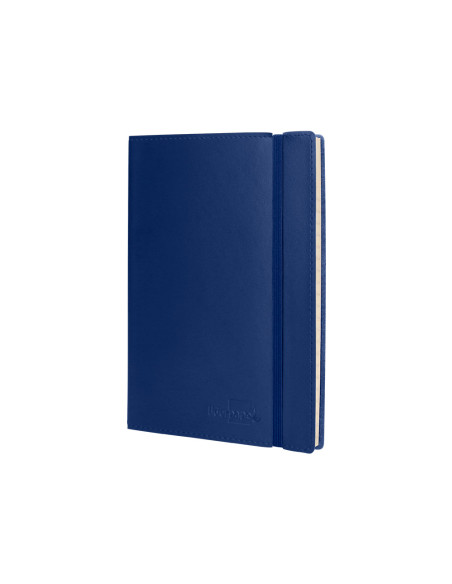 Libreta indice liderpapel similpiel a6 120 hojas 70g/m2 color azul