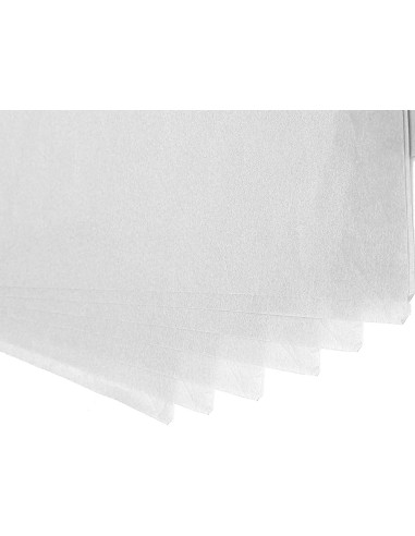 Papel seda liderpapel blanco 52x76 cm 18 gr paquete de 25 hojas