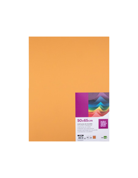 Cartulina liderpapel 50x65 cm 240g/m2 avellana paquete de 25 hojas