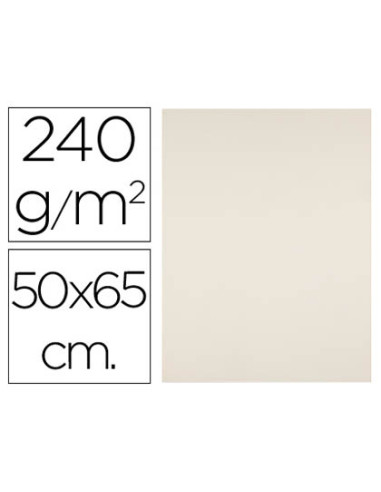 Cartulina liderpapel 50x65 cm 240g/m2 crema paquete de 25 hojas