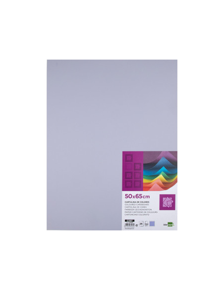 Cartulina liderpapel 50x65 cm 240g/m2 lila paquete de 25 hojas