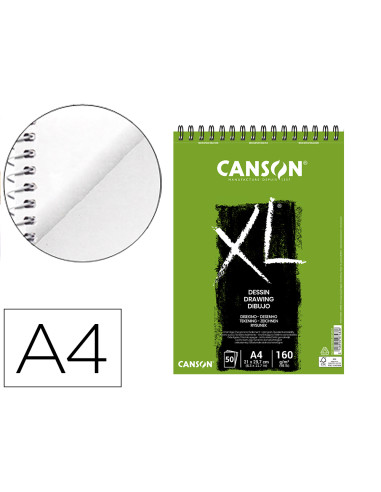 CANSON BLOC DIBUJO XL DRAWING 50H A4 BLANCO