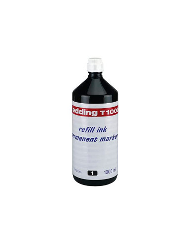 Tinta rotulador edding t-1000 negro bote 1 litro