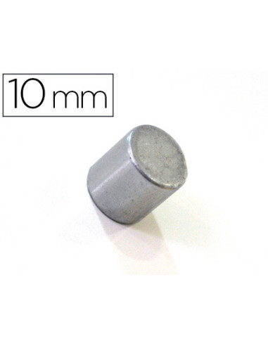 Iman extrafuerte bi-office sujecion ideal para pizarras magneticas 10 mm plateados blister de 2 unidades