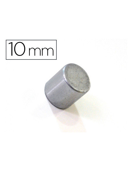 Iman extrafuerte bi-office sujecion ideal para pizarras magneticas 10 mm plateados blister de 2 unidades