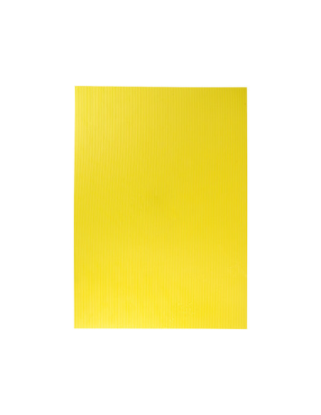 Goma eva ondulada liderpapel 50x70cm 2,2mm de espesor amarillo