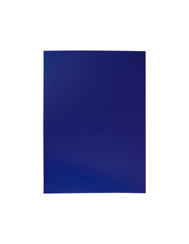 Goma eva ondulada liderpapel 50x70cm 2,2mm de espesor azul oscuro