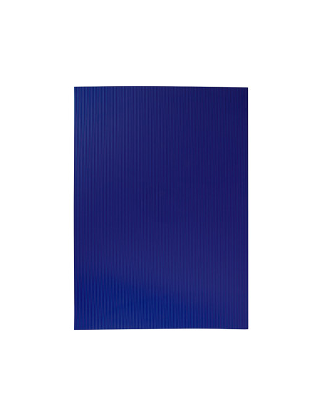 Goma eva ondulada liderpapel 50x70cm 2,2mm de espesor azul oscuro