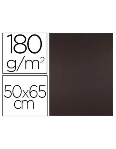 Cartulina liderpapel 50x65 cm 180 gr marron unidad