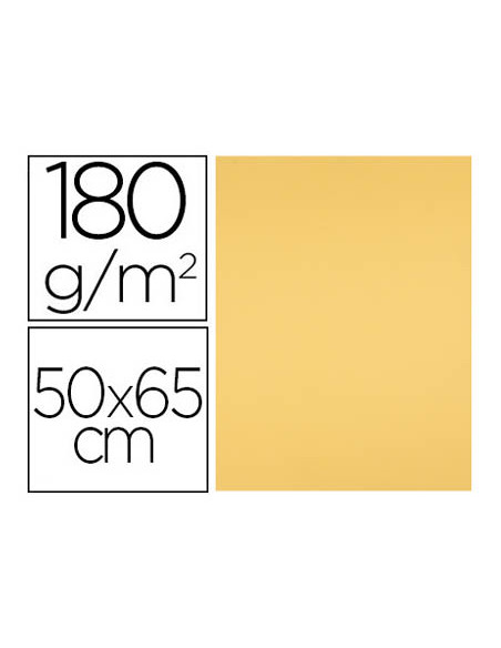 Cartulina liderpapel 50x65 cm 180 gr oro unidad