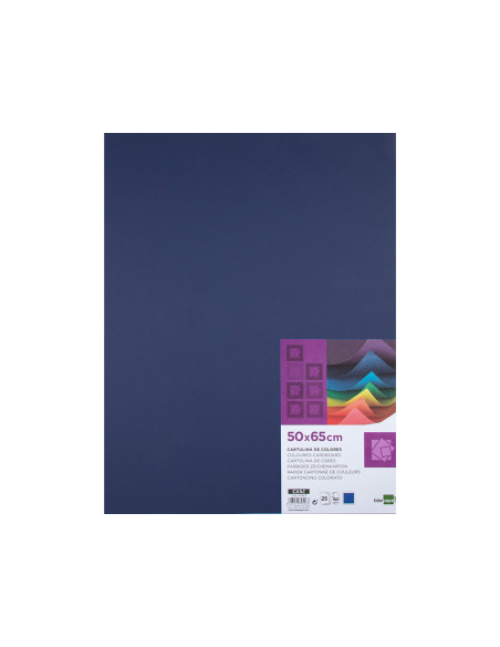 Cartulina liderpapel 50x65 cm 180 gr zafiro paquete de 25 hojas