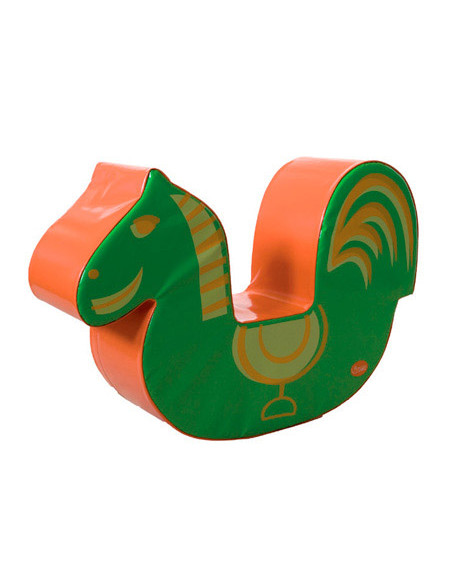 Caballo sumo didactic naranja / verde 90x25x59 cm