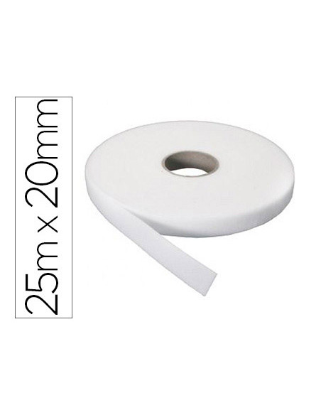 Velcro adhesivo sumo didactic suave rollo 25 m x 20 mm