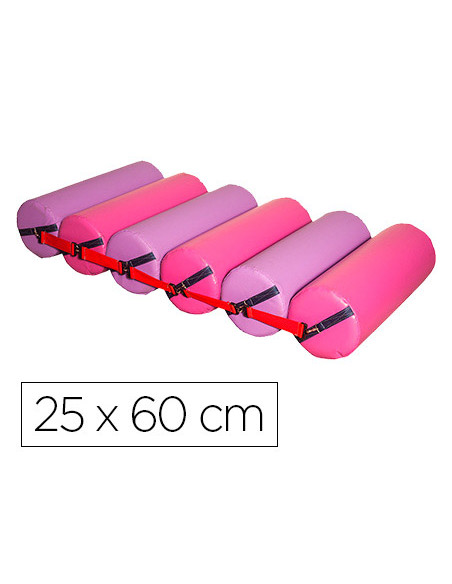 Rodillo deslizantes sumo didactic 6 cilindros fucsia / lila 25 cm de diametro x 60 cm alto