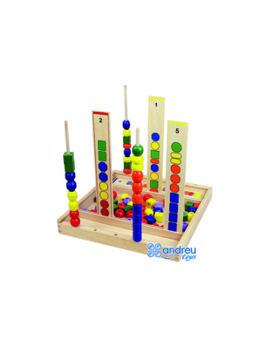 Juego andreutoys manipulacion percepcion visual 92 piezas 34x33x4,5 cm