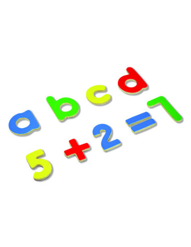 Juego andreutoys letras y numeros magneticos 75 piezas 20,6x19x4,5 cm