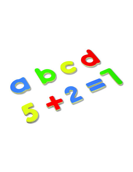 Juego andreutoys letras y numeros magneticos 75 piezas 20,6x19x4,5 cm