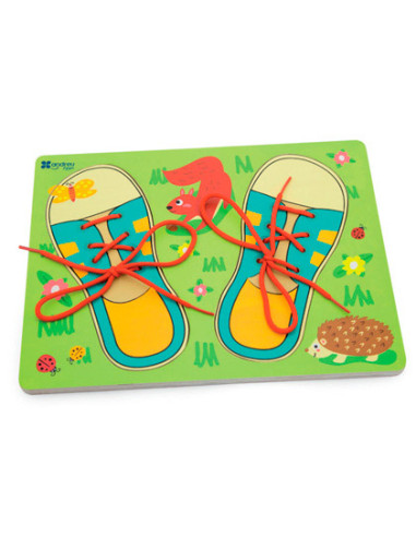 Juego andreutoys enhebrar hilar y coser 30x22,5x1,3cm