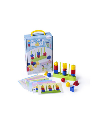 Juego miniland abacolor 5 columna maxi 15 piezas