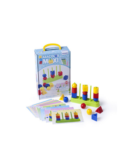 Juego miniland abacolor 5 columna maxi 15 piezas