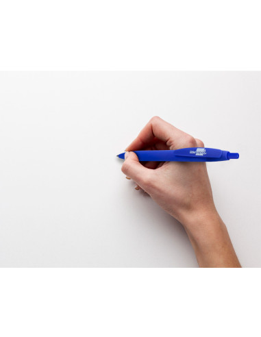 Boligrafo liderpapel soft touch retractil 1 mm tinta azul