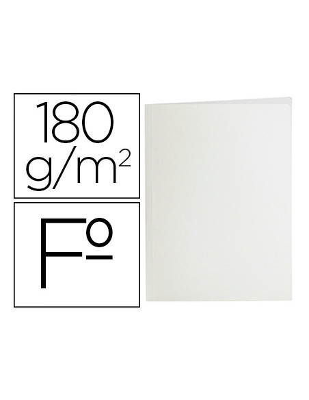 Subcarpeta liderpapel folio blanco 180g/m2