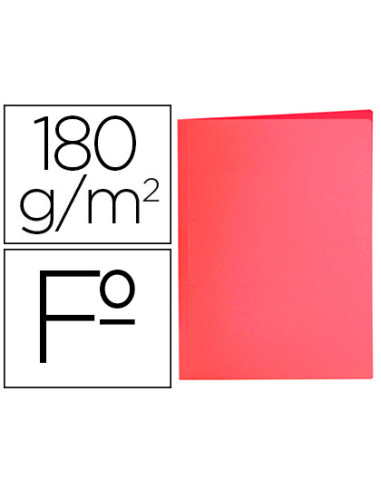 Subcarpeta liderpapel folio rojo pastel 180g/m2