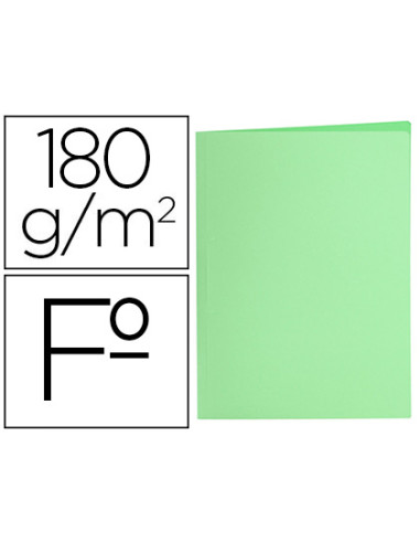 Subcarpeta liderpapel folio verde pastel 180g/m2