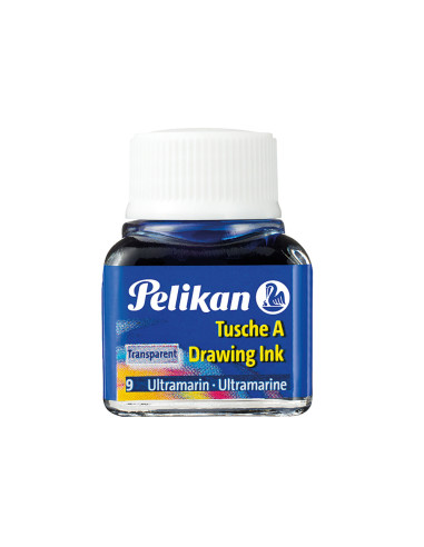 Tinta china pelikan azul ultramar bote de 10 ml