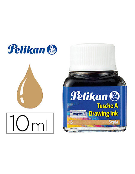 Tinta china pelikan sepia bote de 10 ml