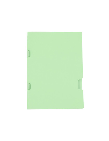 Subcarpeta liderpapel folio verde tres uñeros plastificada 160g/m2