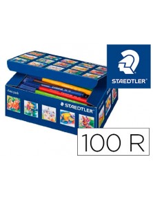 Rotulador noris club caja de 100  colores staedtler