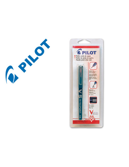 Rotulador pilot v-5 azul blister de 1 unidad