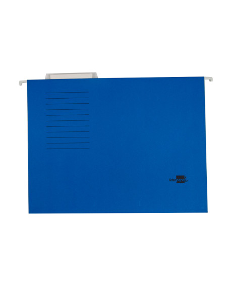 Carpeta colgante liderpapel folio azul