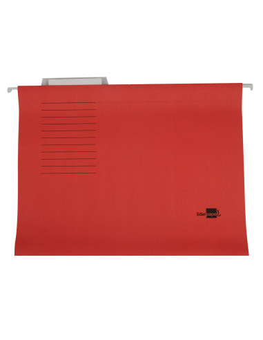 Carpeta colgante liderpapel folio roja