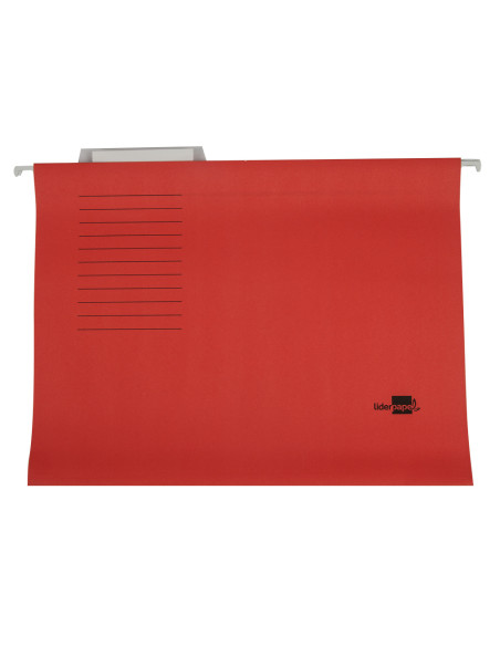 Carpeta colgante liderpapel folio roja