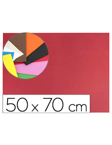 Goma eva liderpapel 50x70cm 60g/m2 espesor 1.5mm rojo