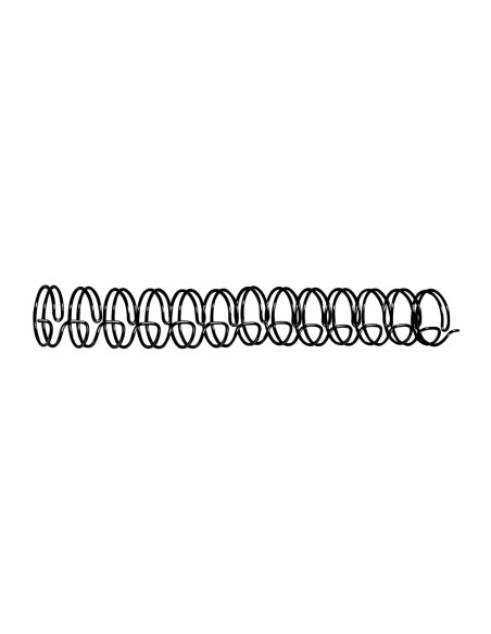 Espiral wire 31 7,9 mm n.5 negro capacidad 60 hojas caja de 100 unidades