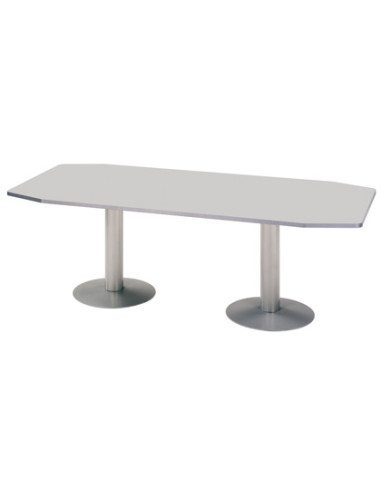 Mesa reunion meeting 3003at02 estructura aluminio tablero gris 220x100x72cm