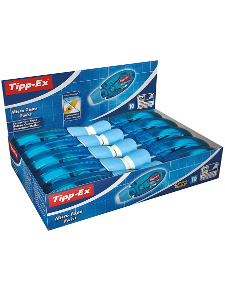 TIPP-EX CINTA CORRECTORA TIPP-EX MICRO TAPE TWIST 5MMX8M CAJA 10 UD