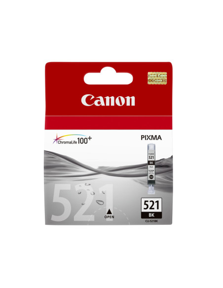 CANON TINTA NEGRO PIXMA MP620/630/980 CARTUCHO CLI 521 BK