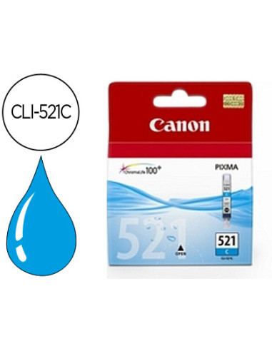 CANON TINTA CIAN PIXMA MP620/630/980 CARTUCHO CLI 521 C