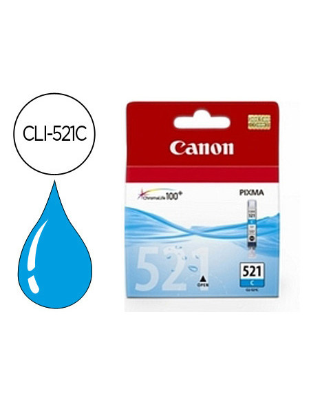 CANON TINTA CIAN PIXMA MP620/630/980 CARTUCHO CLI 521 C