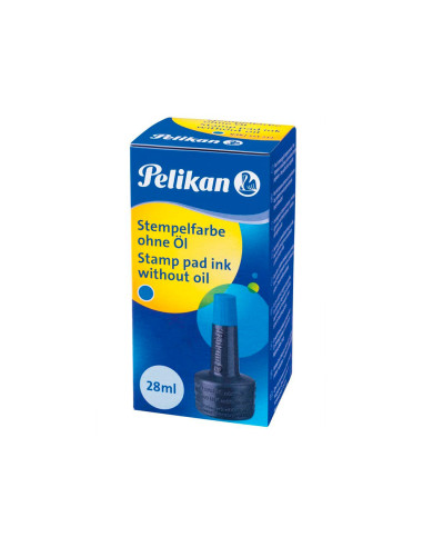 Tinta tampon pelikan azul bote 28 ml