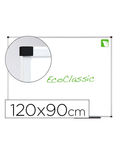 Pizarra blanca nobo eco presti prestige magnetica acero vitrificado 1200x900 mm blanco